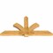 Ekena Millwork Redmond Rough Sawn Timber Gable Bracket, Western Red Cedar, 72"W x 36"H x 4"D x 6"F, 12/12 Pitch GBW072X36X0406RED00RWR - alternate 2